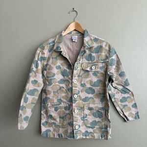 Hanna Andersson Kids Camo Jean Jacket - Green and Tan